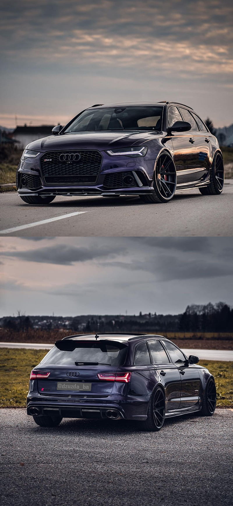 800x1733 Audi RS6 Purple, audi rs car, quattro, sport, tuning, HD phone wallpaper