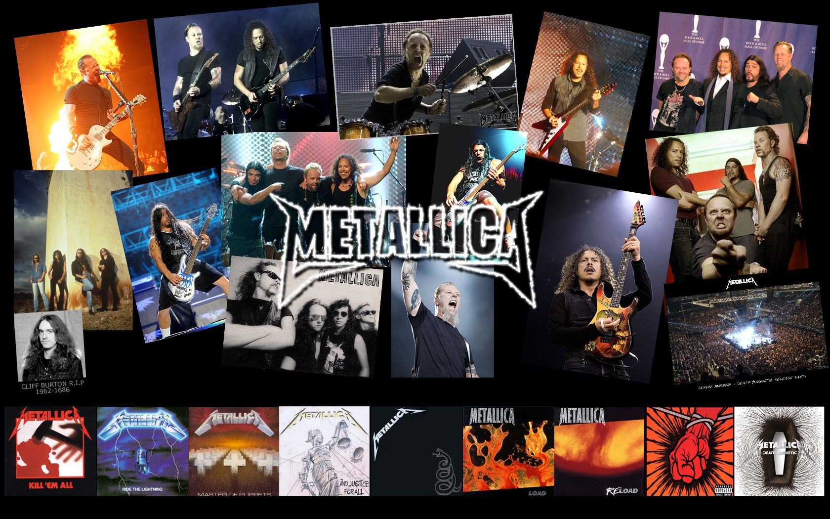 1680x1050 metallica, Bands, Groups, Music, Entertainment, Heavy, Metal, Hard, Rock, Thrash, Collage, Concert Wallpaper HD / Desktop and Mobile Background