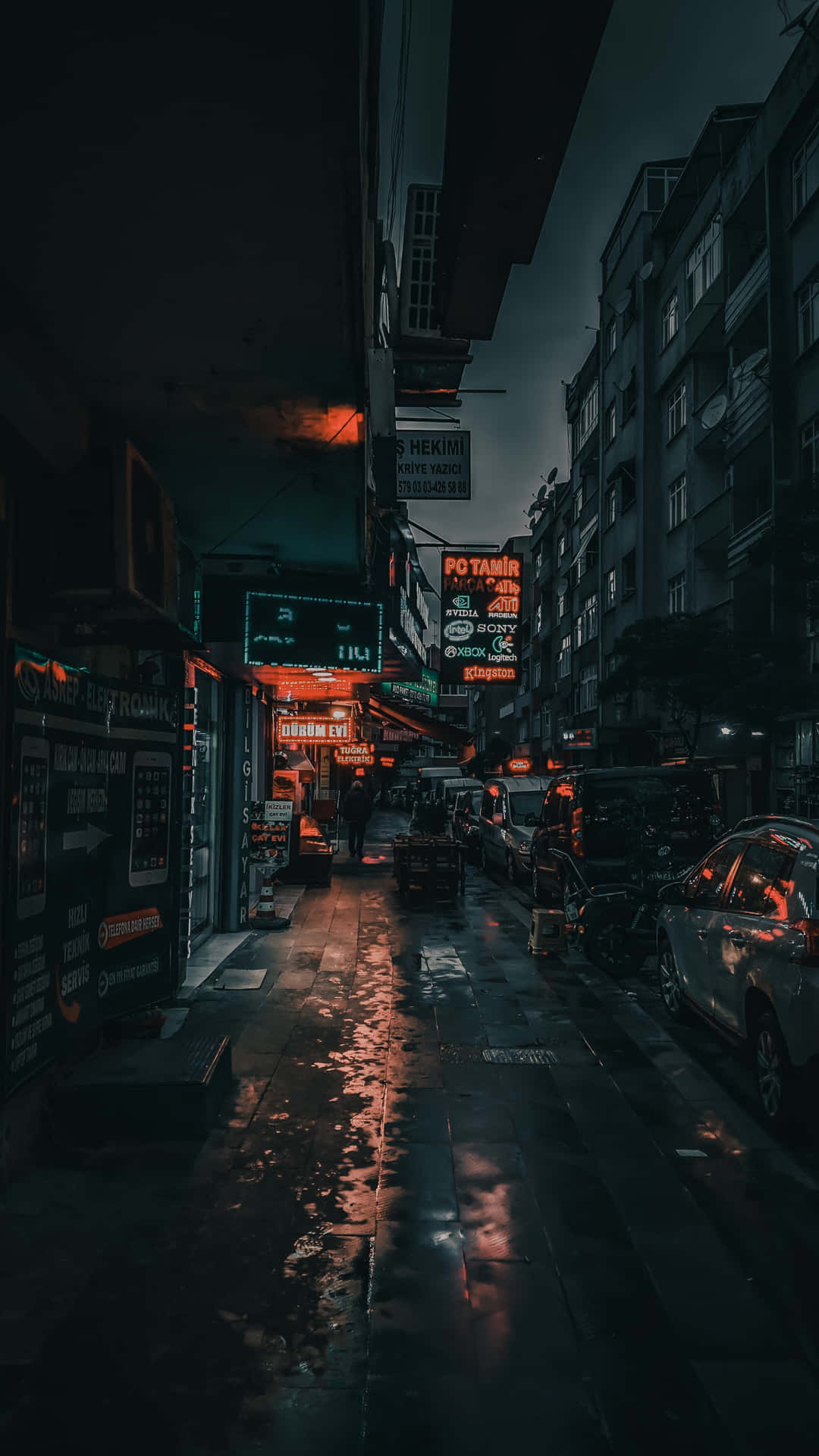 1080x1920 Dark City Wallpaper