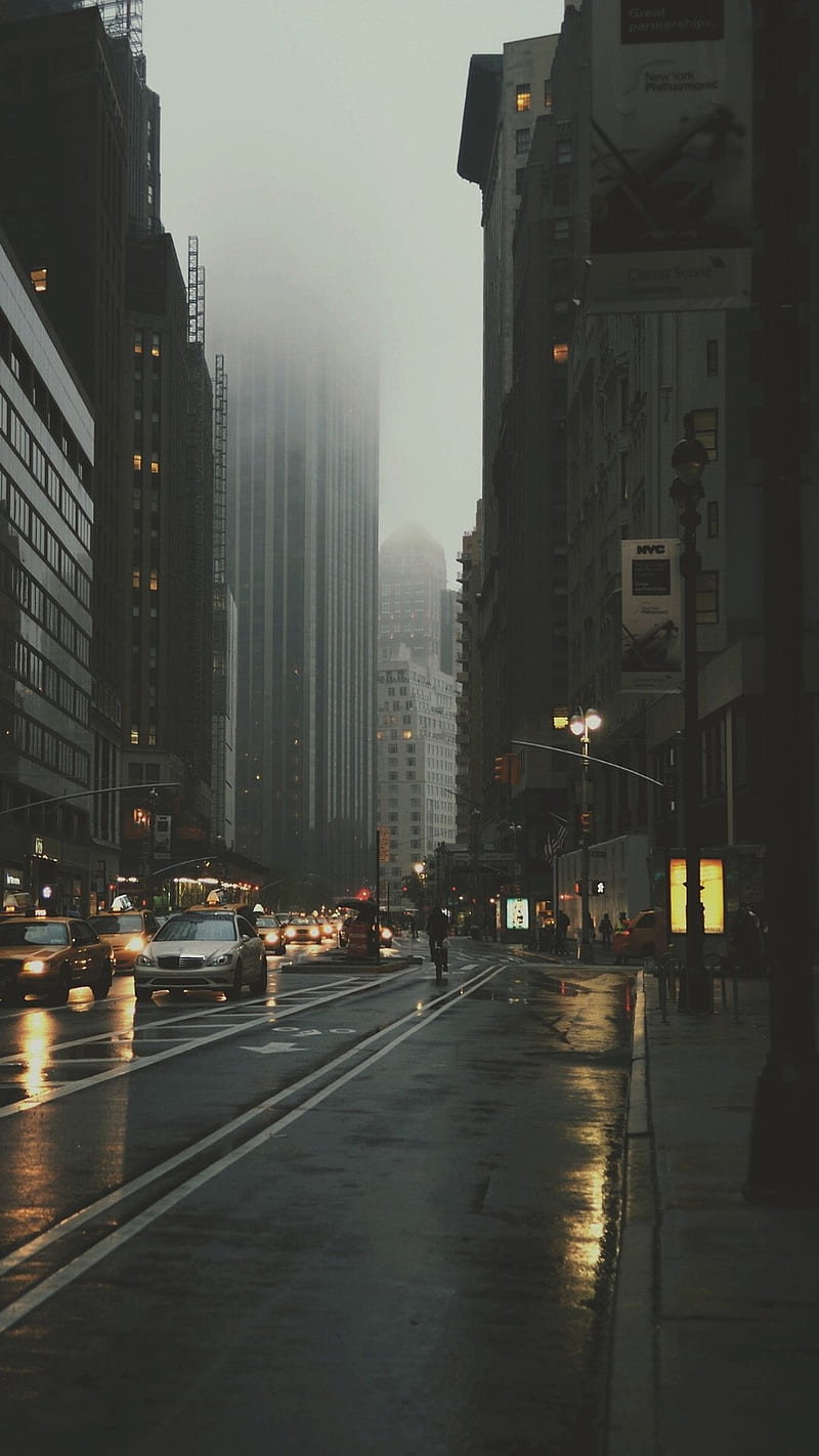 800x1422 Dark, city, street, HD phone wallpaper