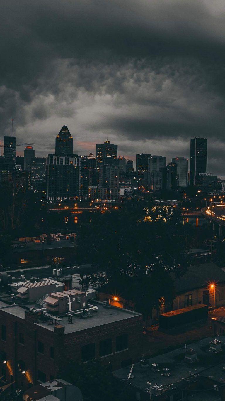 768x1366 Dark City Phone Wallpaper