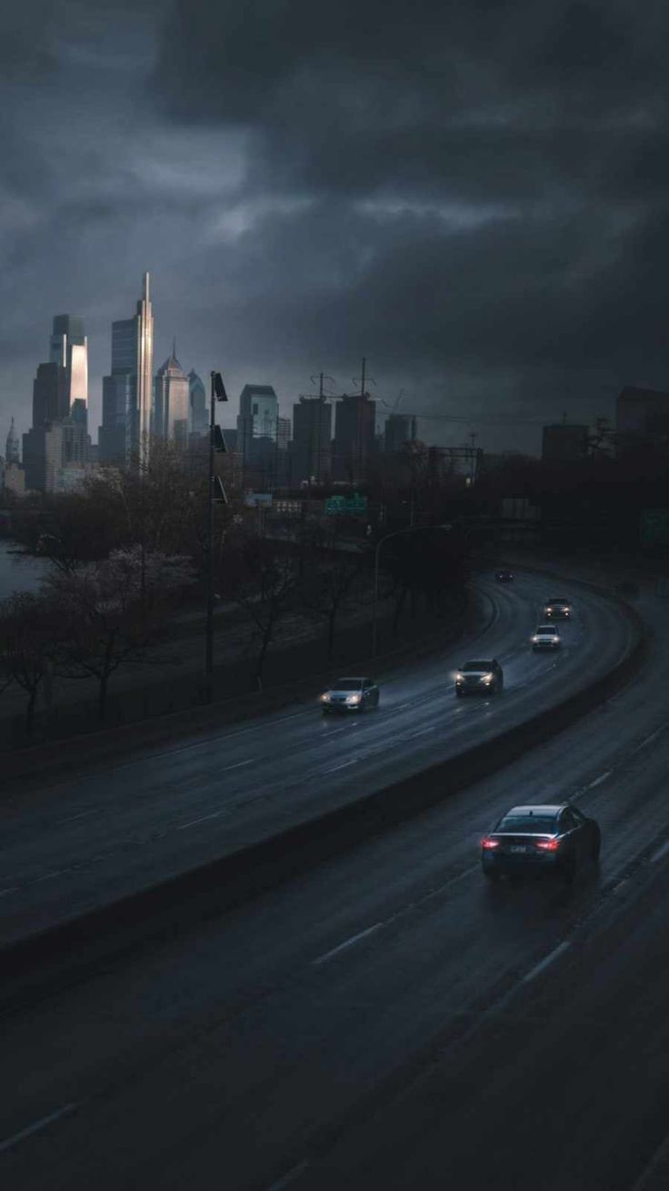 736x1309 Dark City iPhone Wallpaper