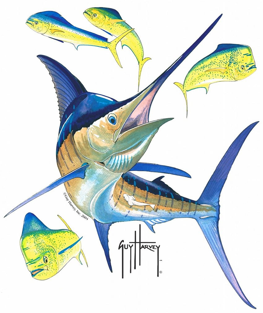 850x1009 Art, guy harvey HD phone wallpaper