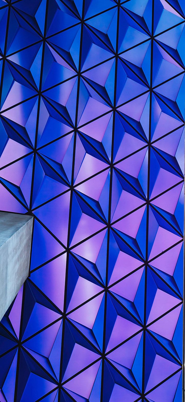 720x1560 Cool View Of Purple Architecture 4K Phone Wallpaper