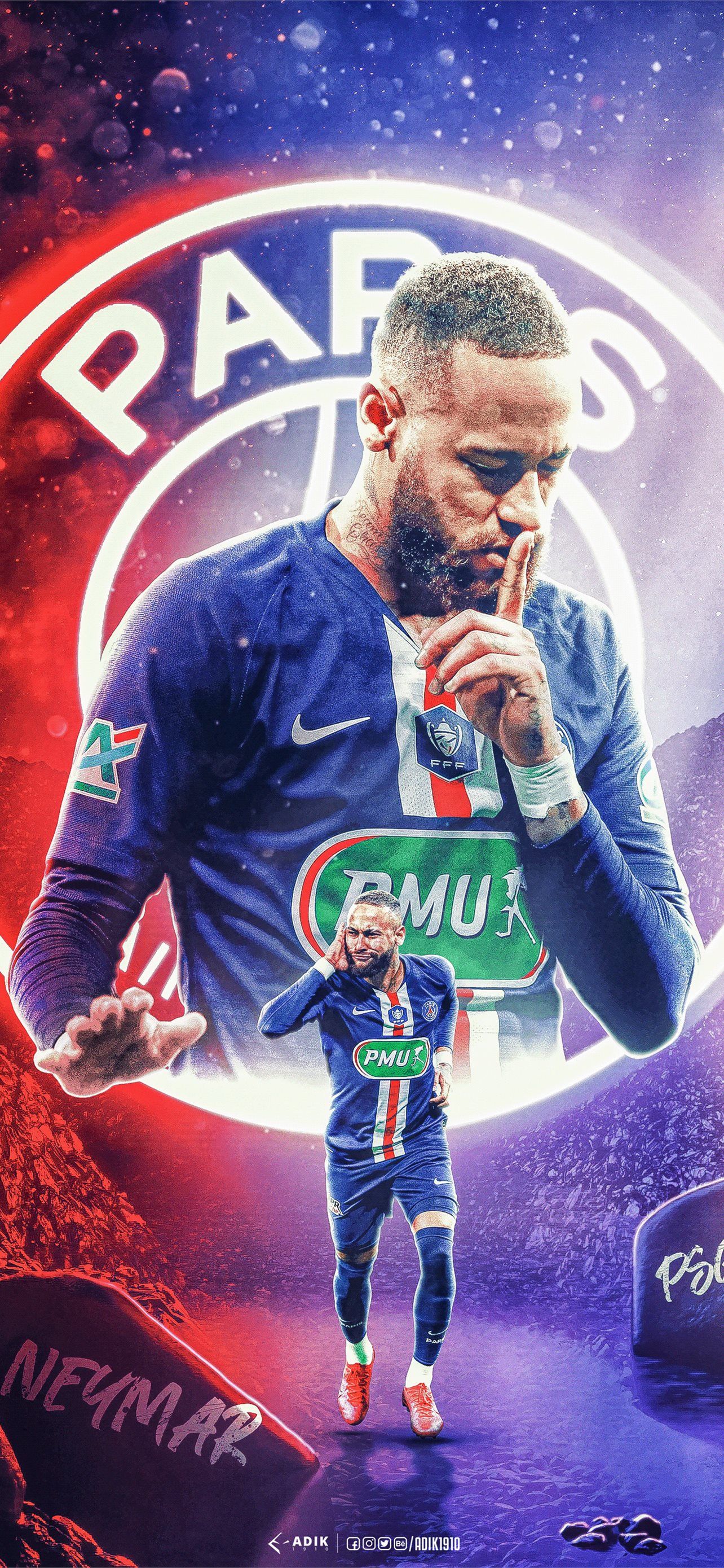 1284x2778 neymar psg iPhone Wallpaper Free Download