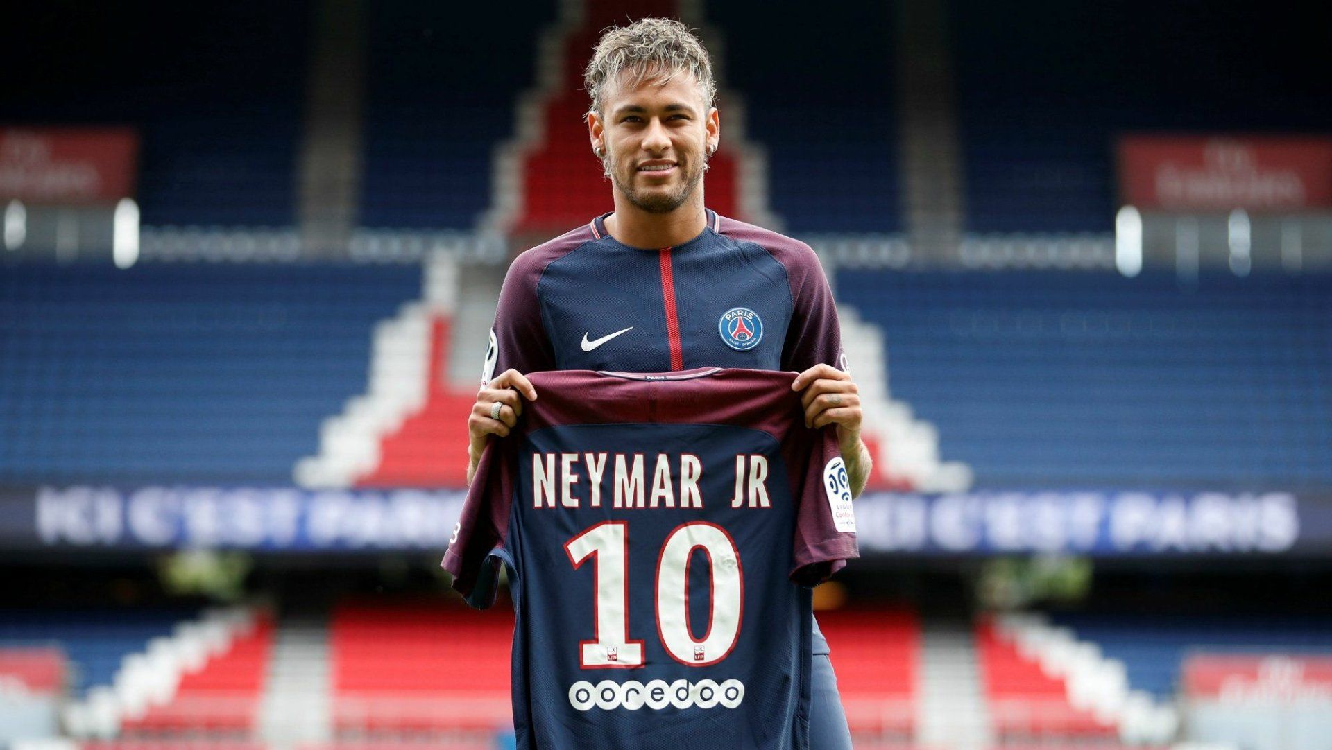 1920x1082 Neymar Jr PSG Jersey HD Wallpaper