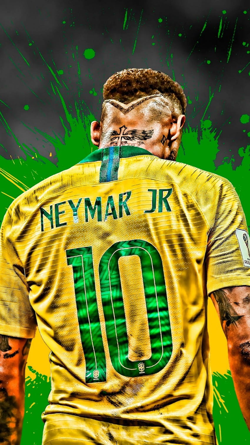 850x1511 Neymar jr, sports_jersey, jersey HD phone wallpaper