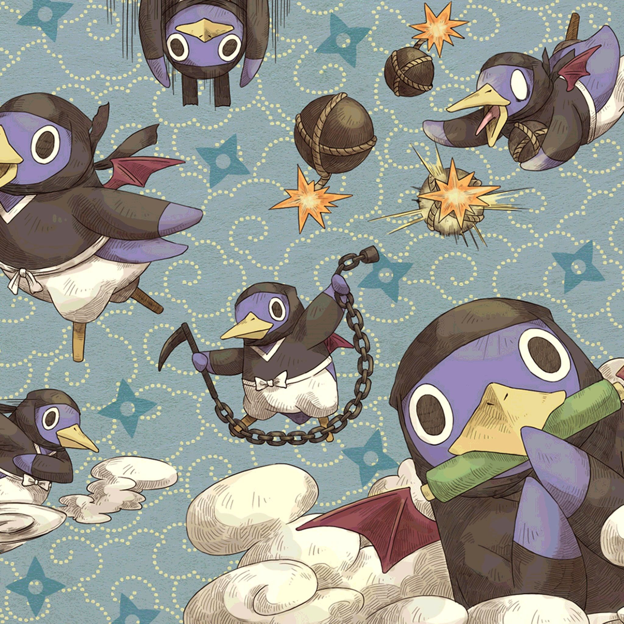 2048x2048 Destiny Connect: Ninja Prinny Theme PS4