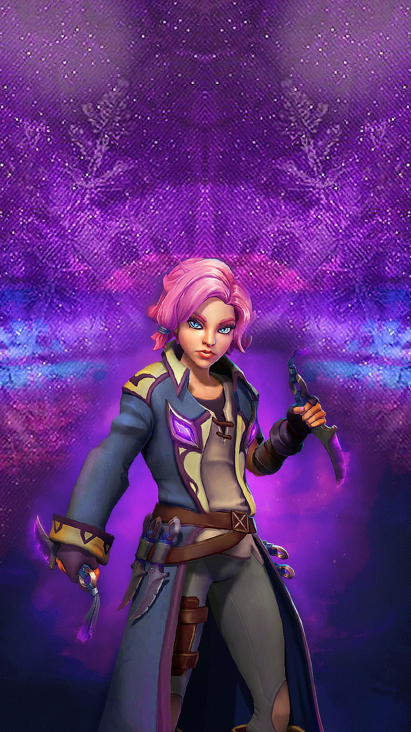 800x1422 Maeve Paladins, cute, games, girl, maeve, paladins, pink, play, ps xbox, HD phone wallpaper