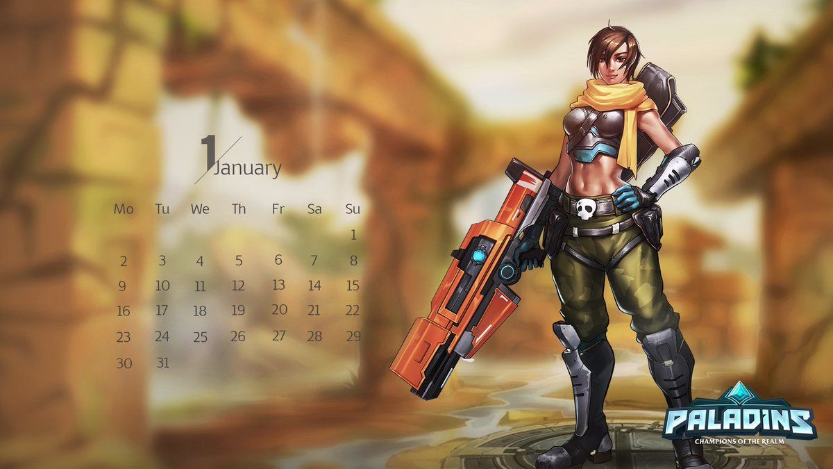 1200x675 Keep track of the year with these new Paladins wallpaper!