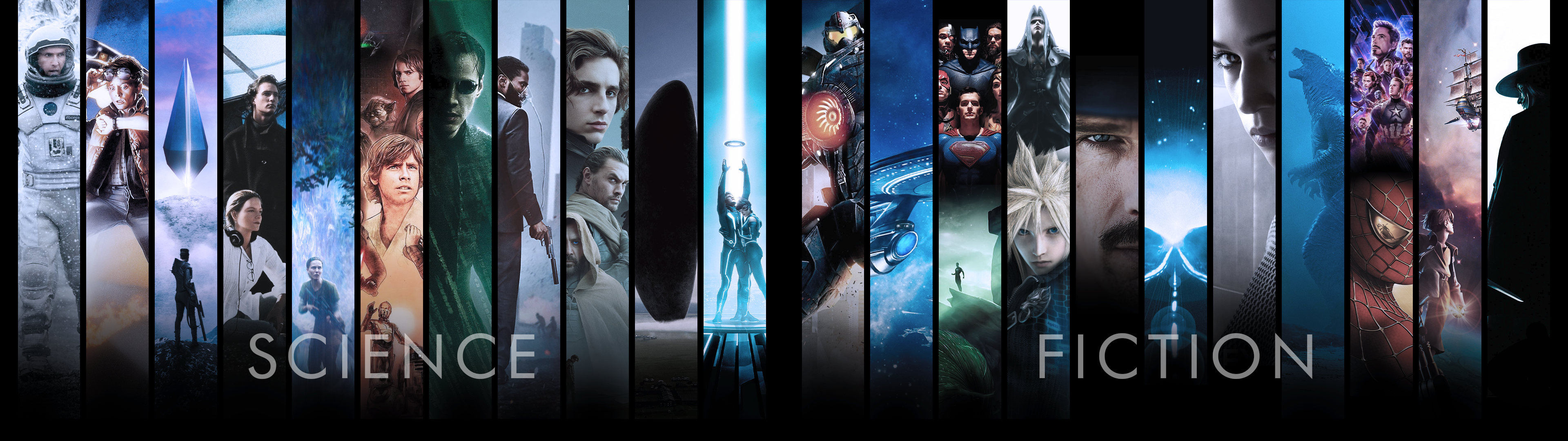 3840x1080 Custom dual monitor SCIENCE FICTION MOVIE wallpaper