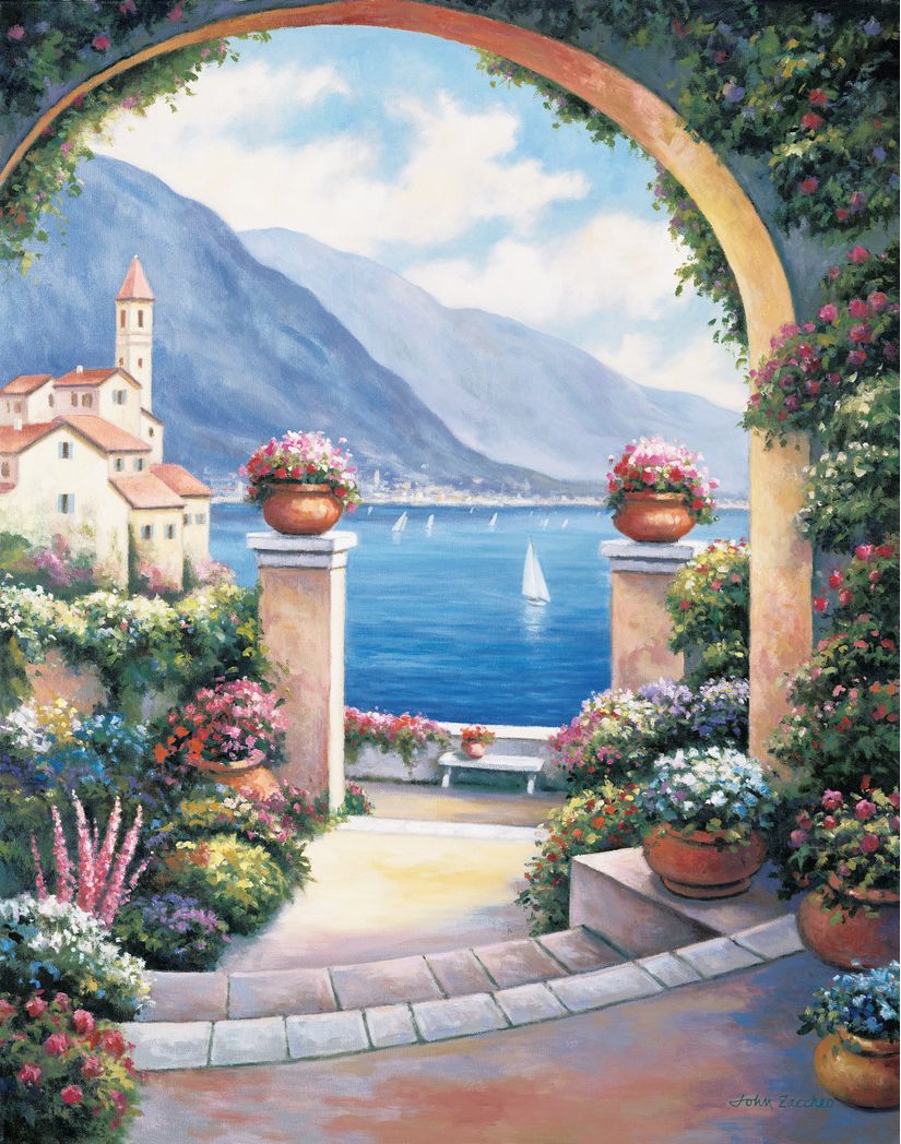 825x1048 Mediterranean Archway Wall Mural