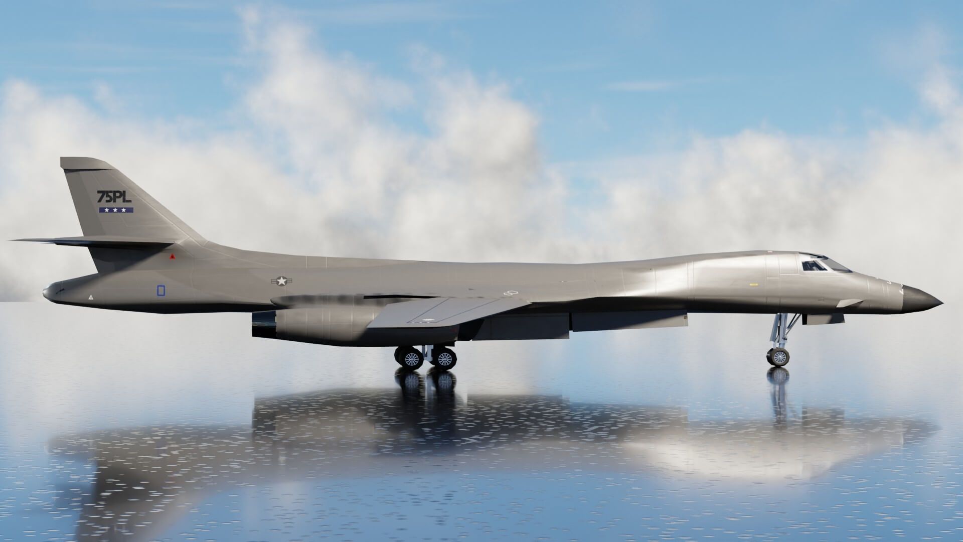 1920x1080 Rockwell B 1 Lancer 3D Model