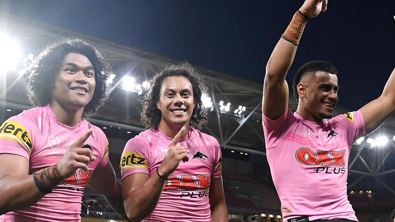 1280x720 NRL Grand Final 2021: Eyebrow waxing Brian To'o a hit with females