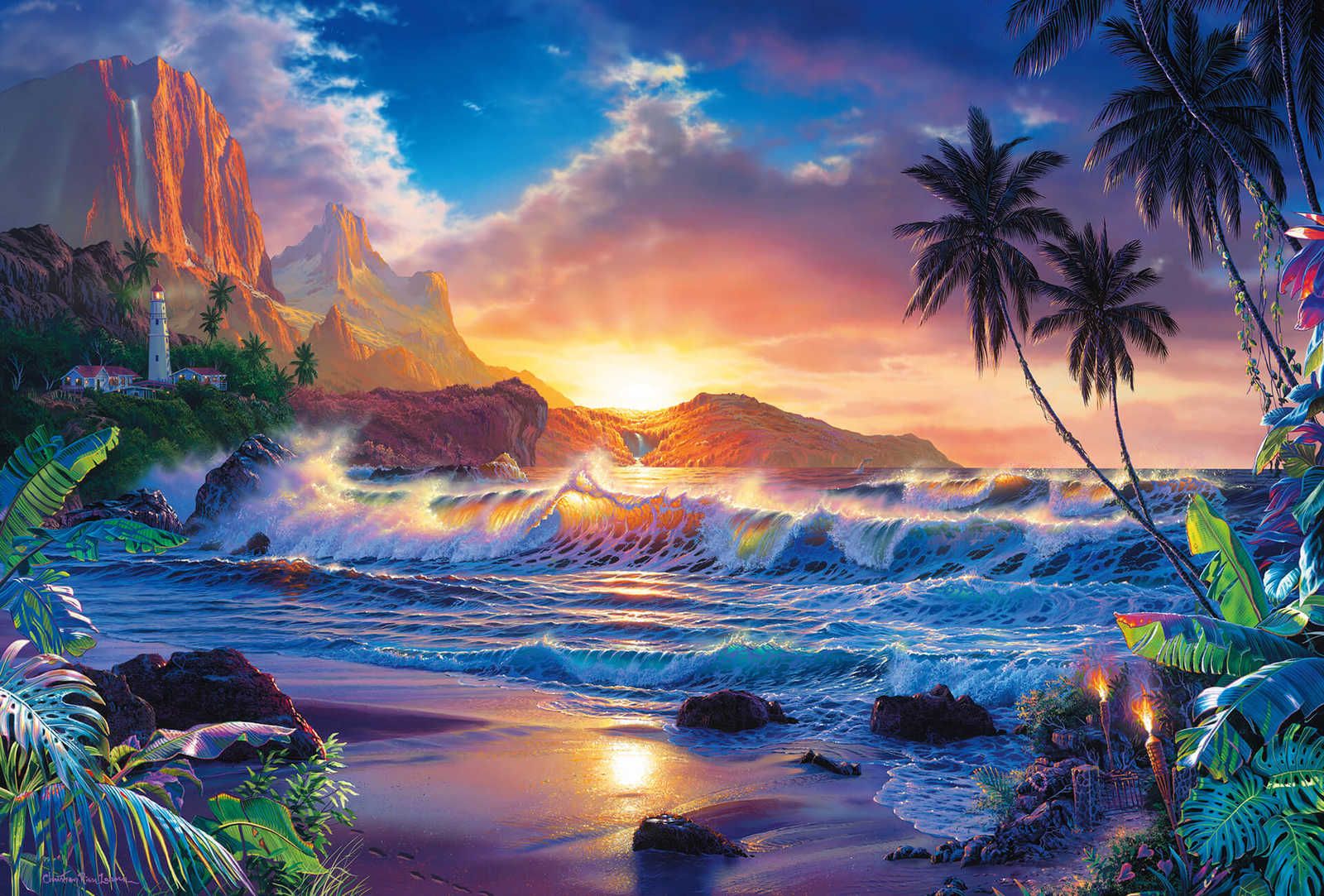 1600x1083 Sea Paradise Landscape Wallpaper & Cliffs. A.S