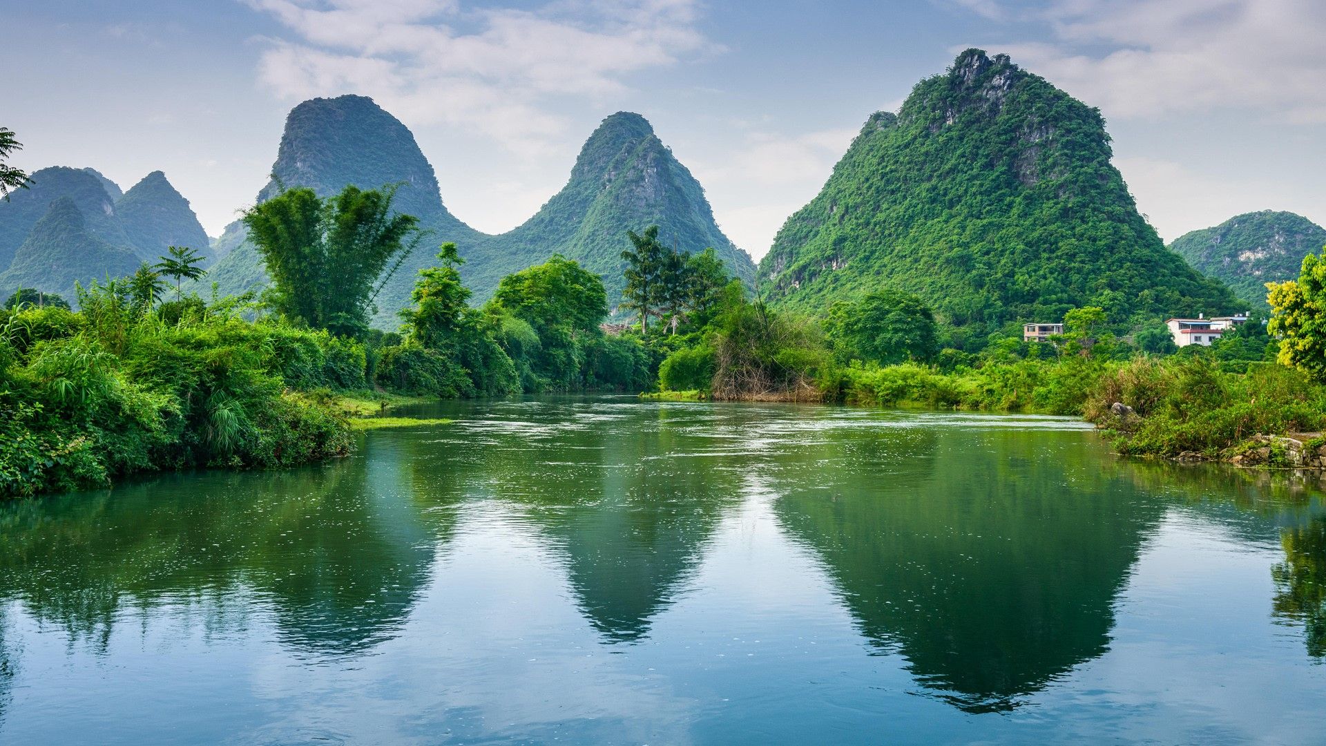 1920x1080 Peaceful Greenery from Yangshuo County [1920x1080]