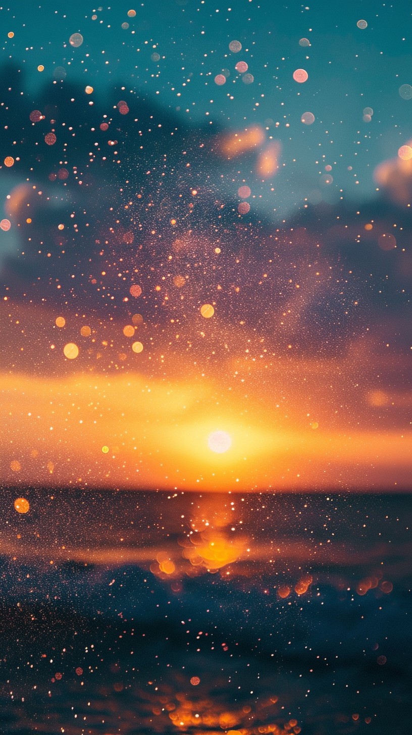 816x1456 Free Dazzling Sunset Glow Image, Ocean, Sparkles