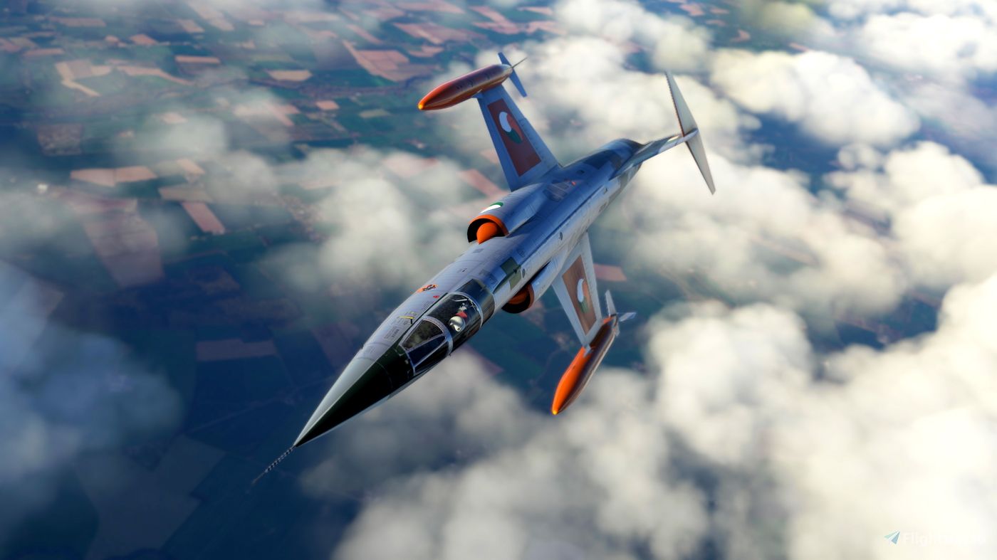 1400x787 Lockheed F 104 In Irish Air Corps Livery (Fictional) For Microsoft Flight Simulator