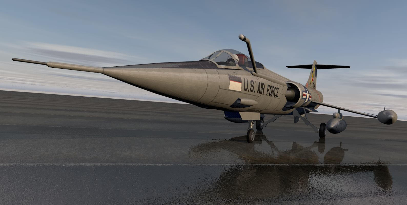 1588x800 Lockheed F 104C Starfighter 3D Model