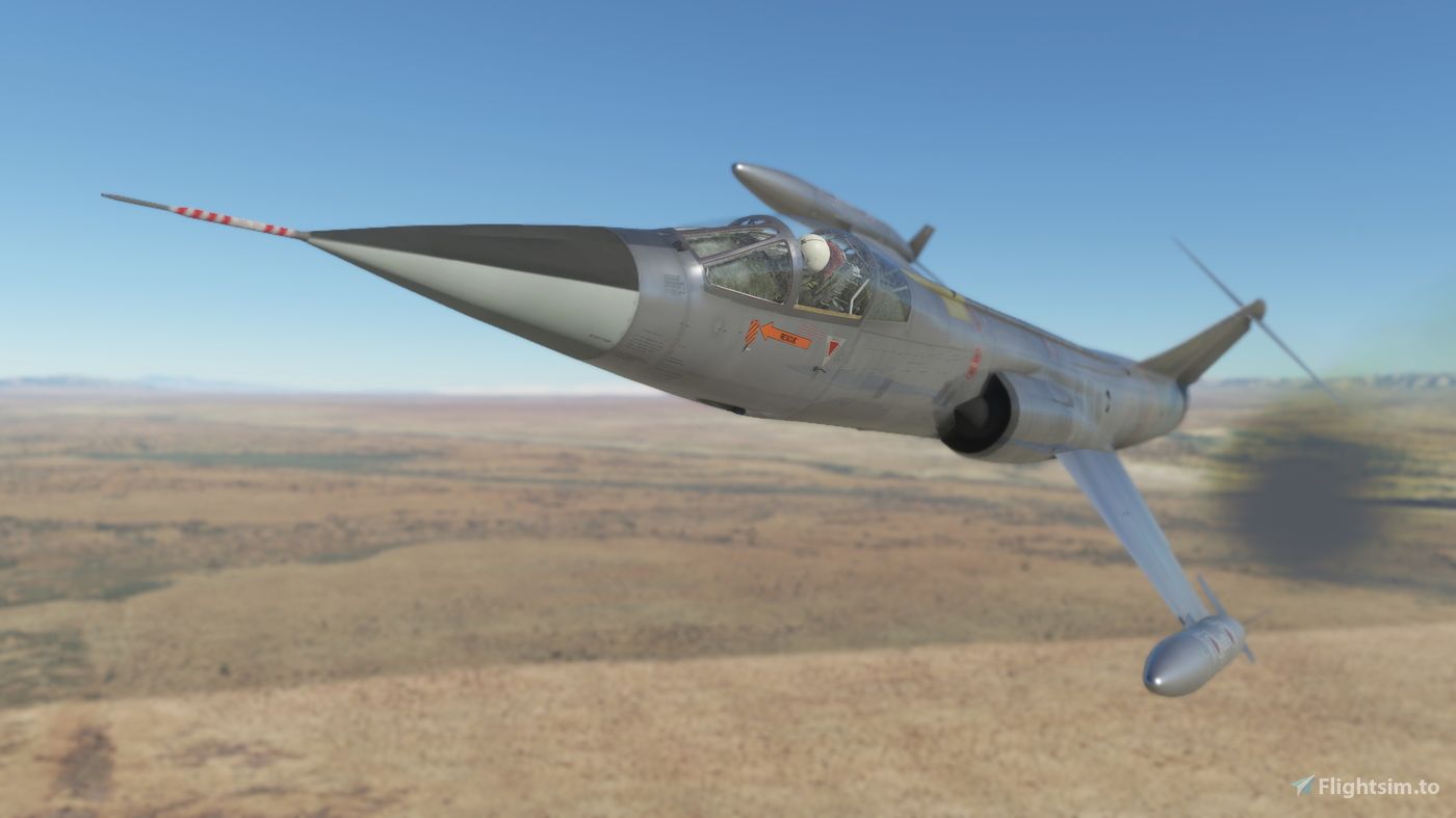 1400x787 Lockheed F 104 Bare Metal (Fictional) For Microsoft Flight Simulator