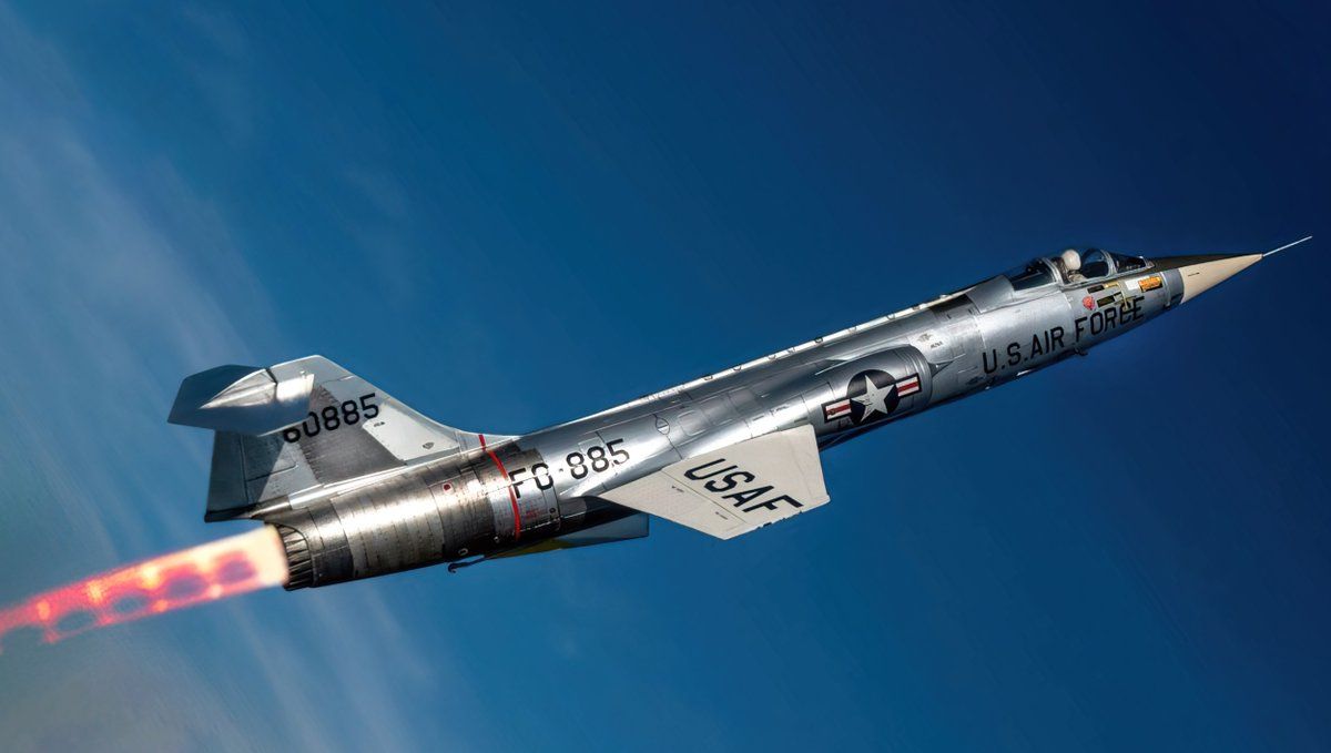 1200x679 This F 104C Starfighter And Capt. Joe Jordan Established A World Altitude Record Of 425 Feet (30 Km) On Dec 1959. ➤➤ F 104 VIDEO: #Starfighter #F104 #Worldrecord #coldwar #aviation #Aircraft #Supersonic #