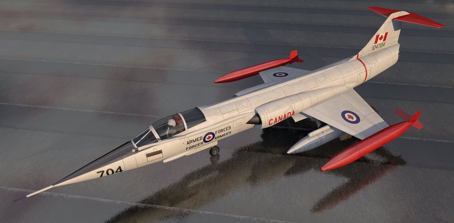 1587x782 Lockheed F 104C Starfighter 3D Model