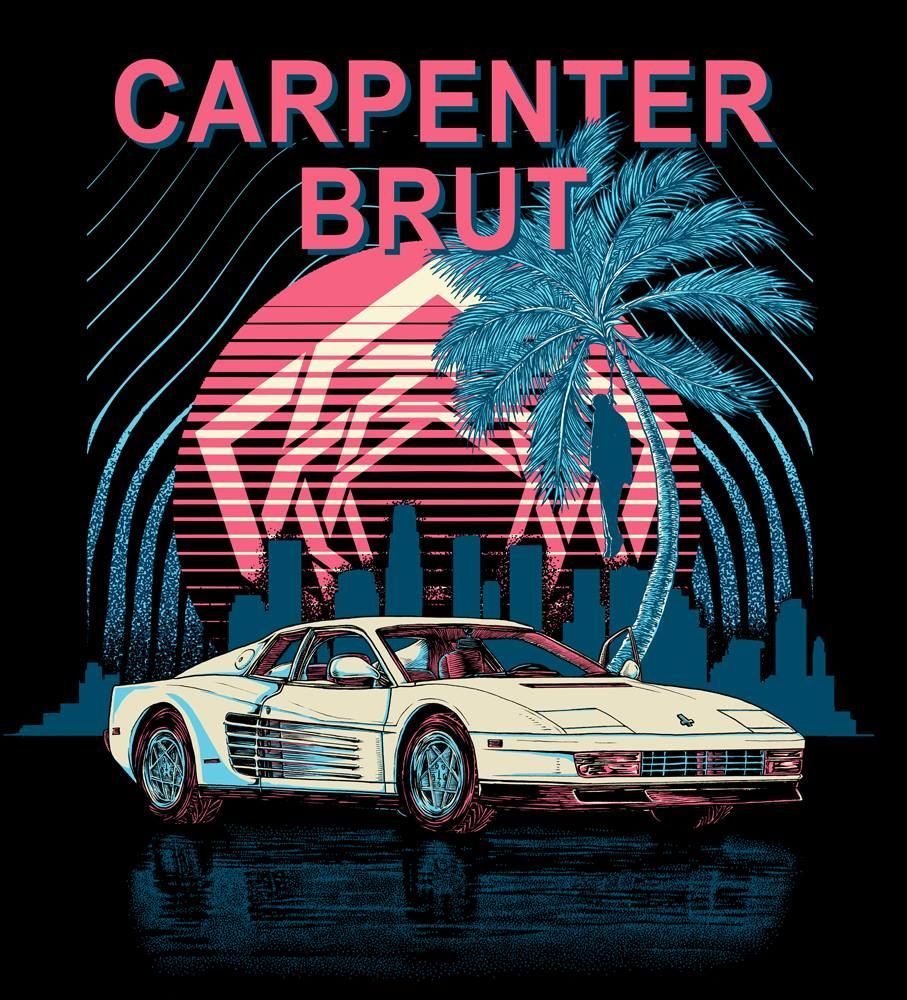 907x1000 Carpenter Brut Wallpaper
