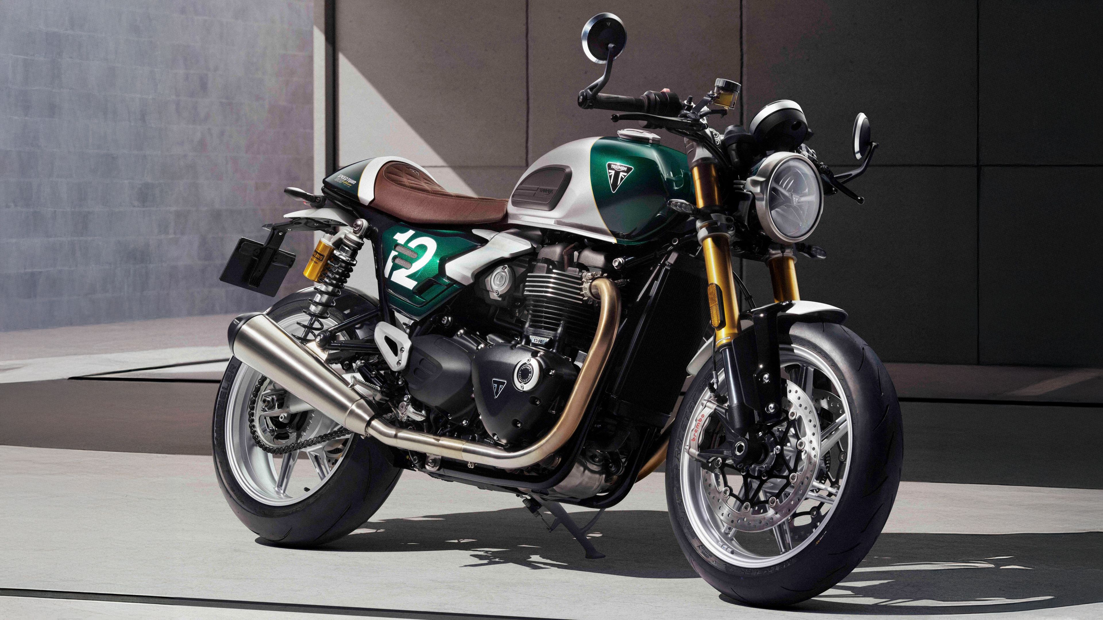 3840x2160 Triumph Speed Twin 1200 Cafe Racer Edition Wallpaper 4K, 5K, 8K