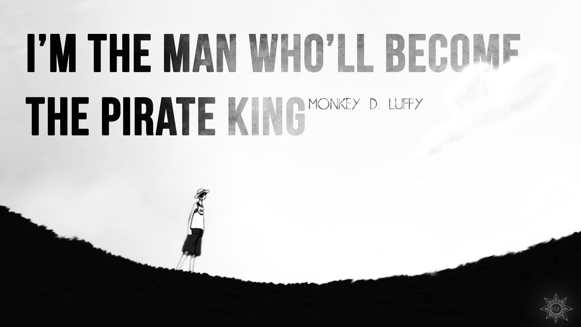 1920x1080 White background with text overlay, anime, One Piece, Monkey D. Luffy, quote HD wallpaper