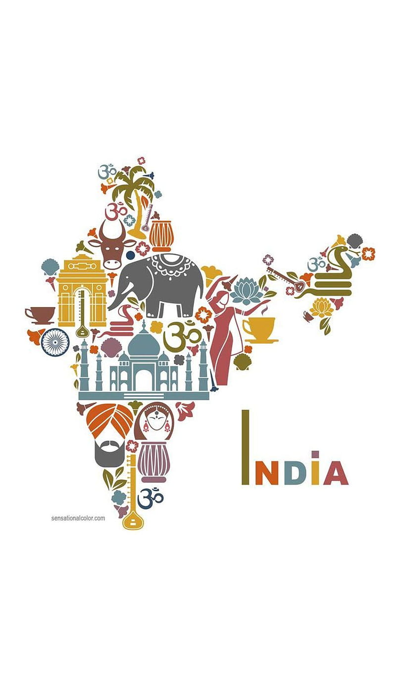 800x1387 India Incredible, cultural, love, culture, india map, heritage, mahan, map, indian, HD phone wallpaper