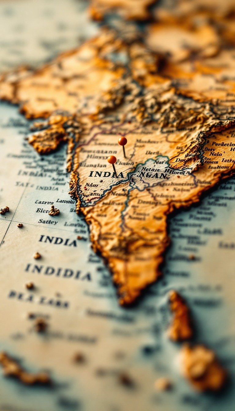 768x1344 Download India Map Closeup Image, Map, Geography