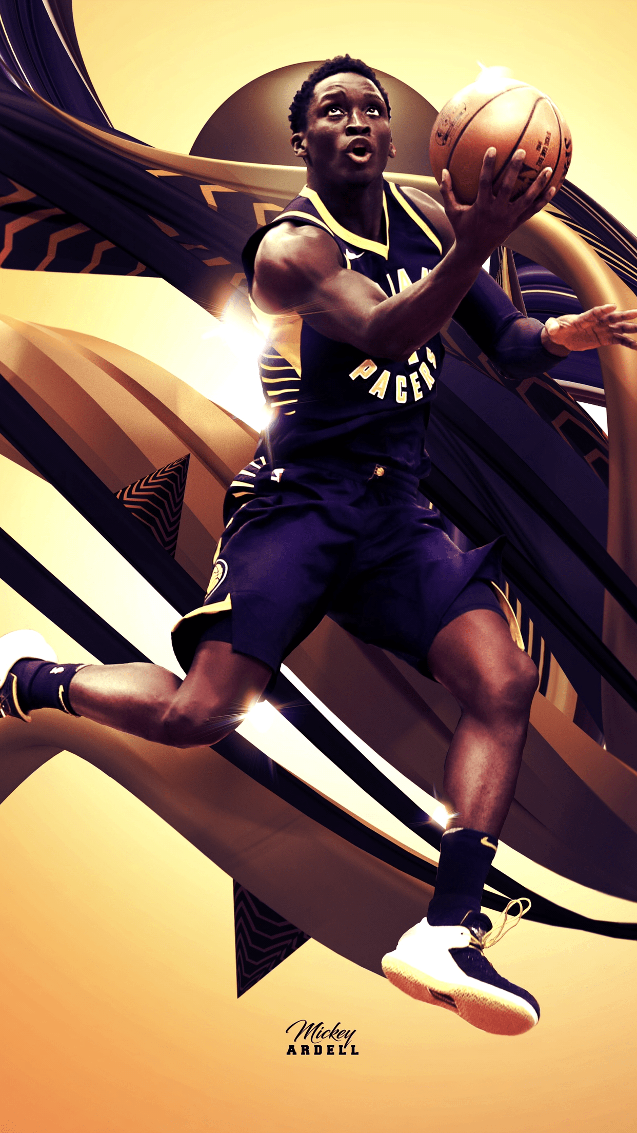 1242x2208 Vic Oladipo NBA Art #wmcskills. Nba art, Victor oladipo, Nba