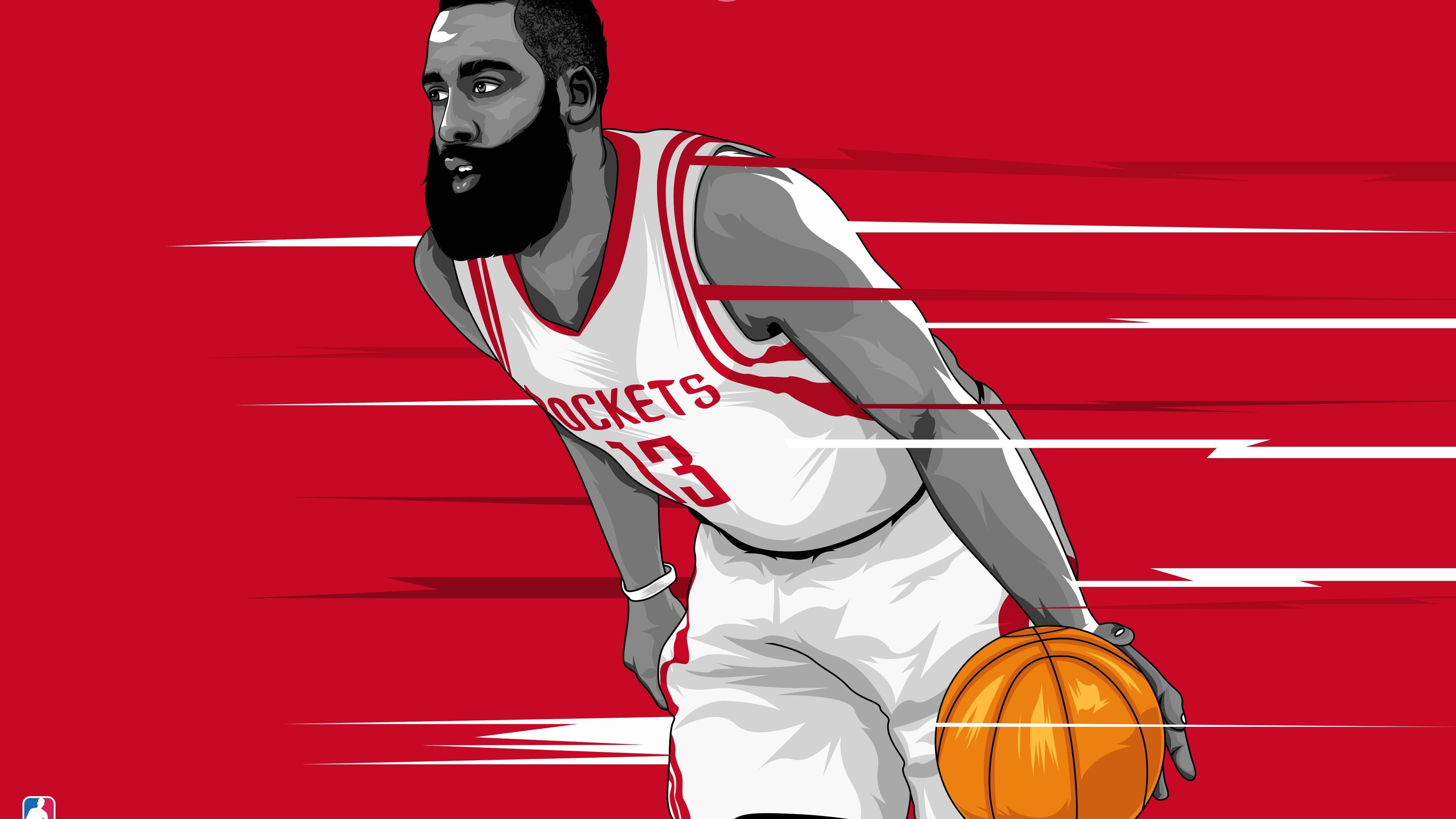 3840x2160 Wallpaper 4k James Harden Artwork 10k wallpaper, 12k wallpaper