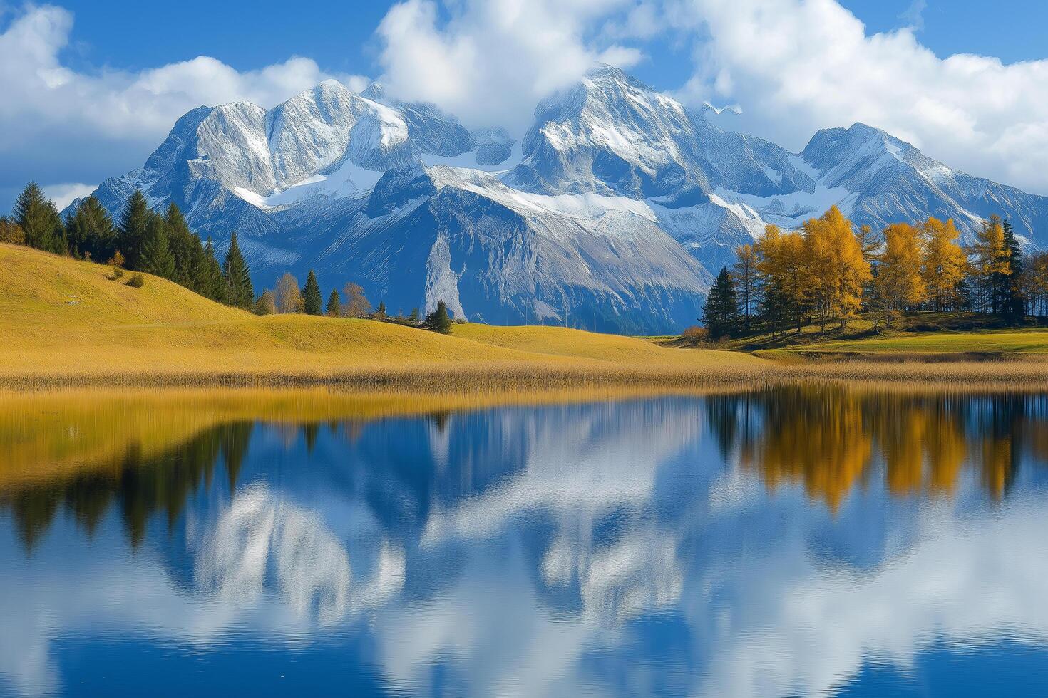 1470x980 Snow Capped Mountains Reflected In A Still Lake HD Background, Luxury HD Wallpaper Image, Popular High Resolution Desktop Background