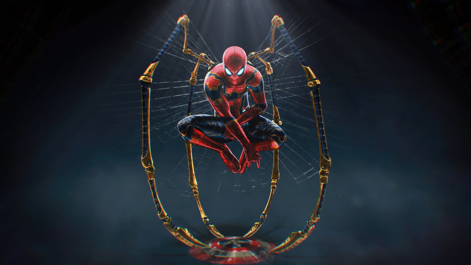 1920x1080 Iron Spider 8K Ultra HD Comic Wallpaper: Ultimate Spider Man Power By Mattia F. Ruffox4320