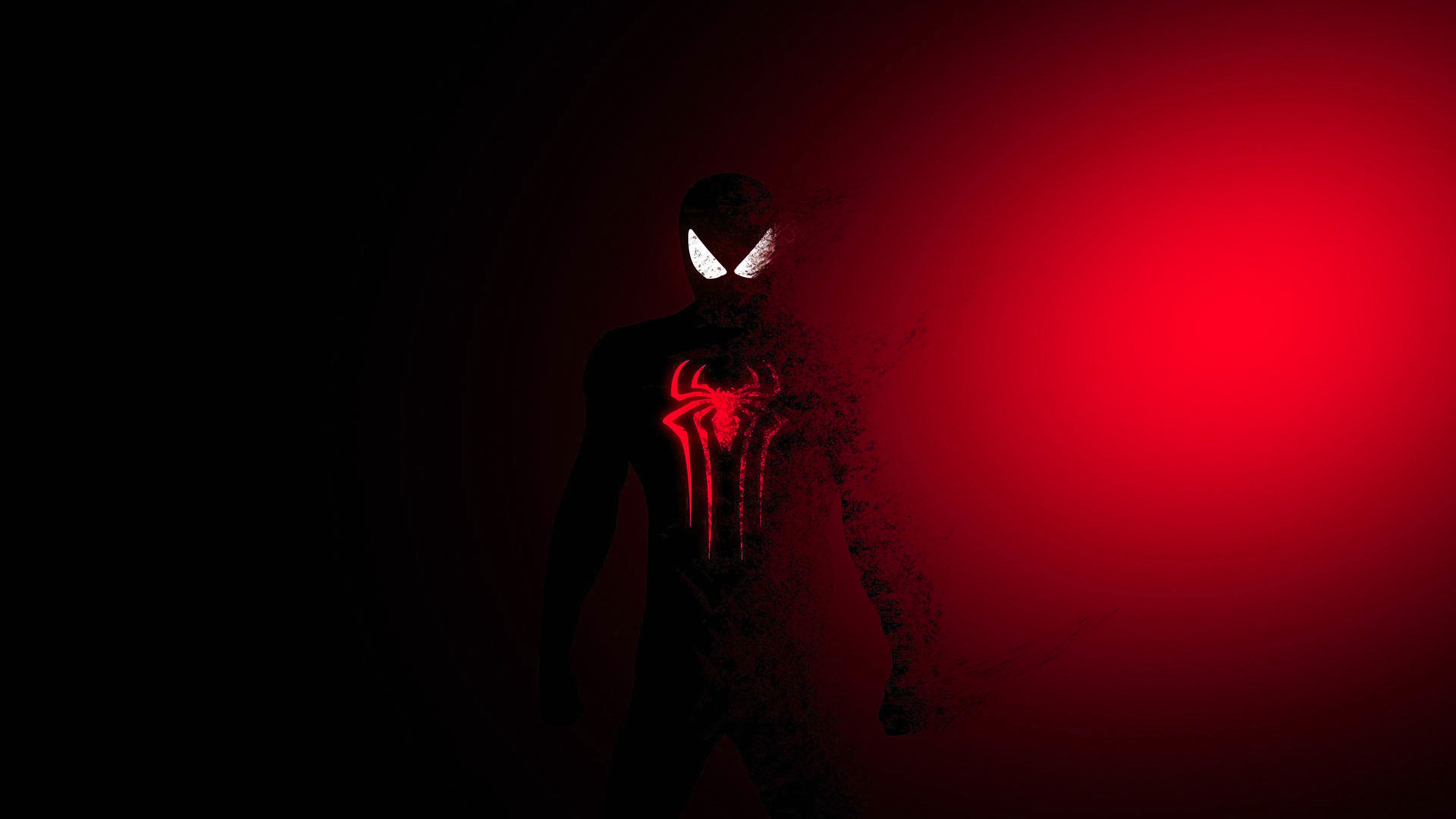 7680x4320 Minimalist Spiderman Wallpaper 8K