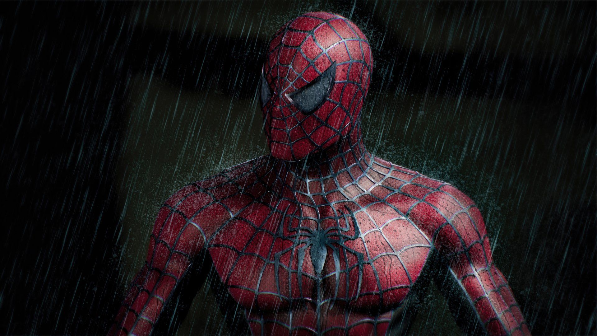 1920x1080 Spider Man In The Rain: 4K Ultra HD Wallpaperx2160