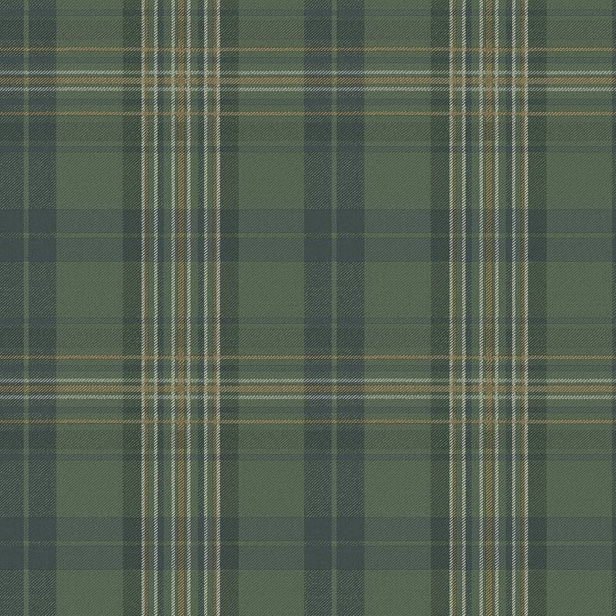 894x894 Chesapeake MAN330212 Austin Plaid Wallpaper, Green