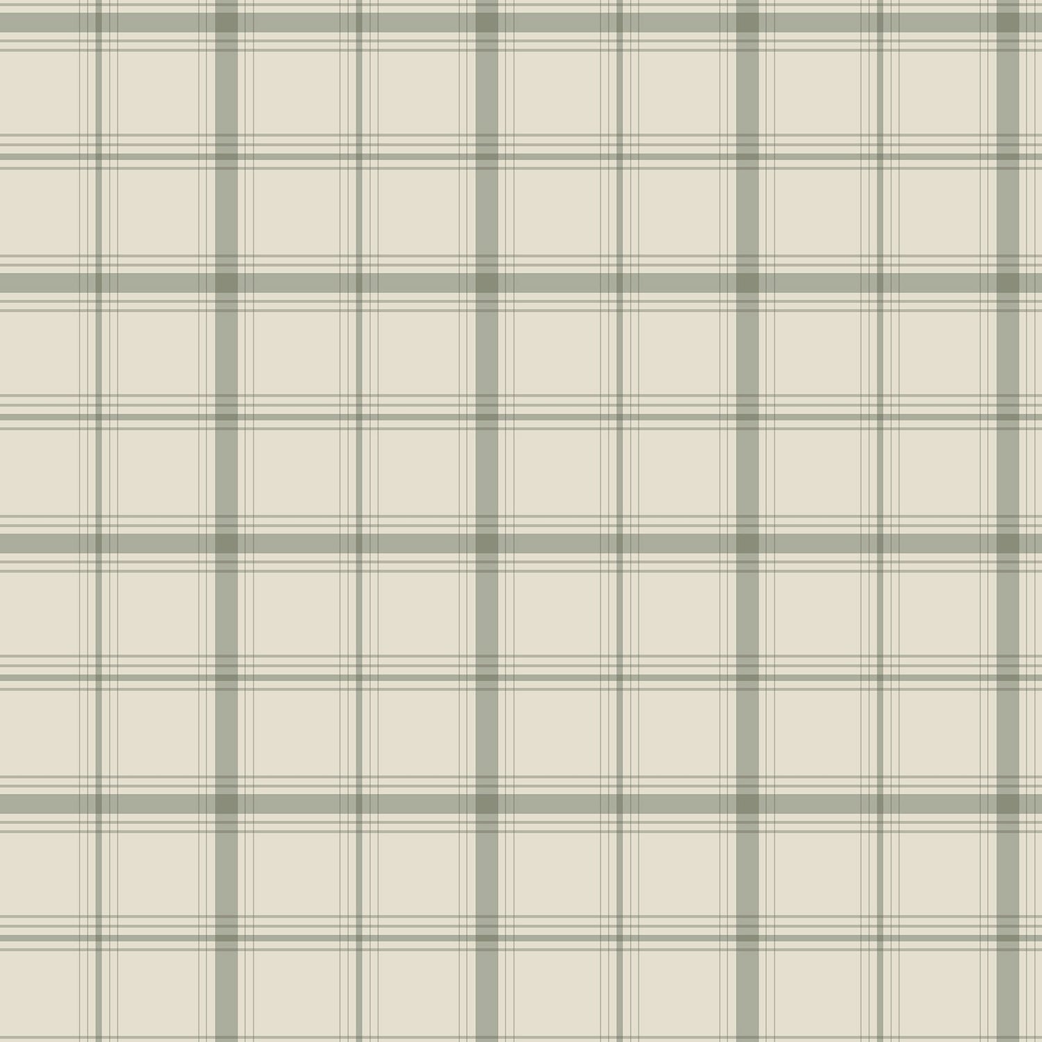 1500x1500 Hunter Green Plaid Wallpaper with Sure Strip Prepasted Material