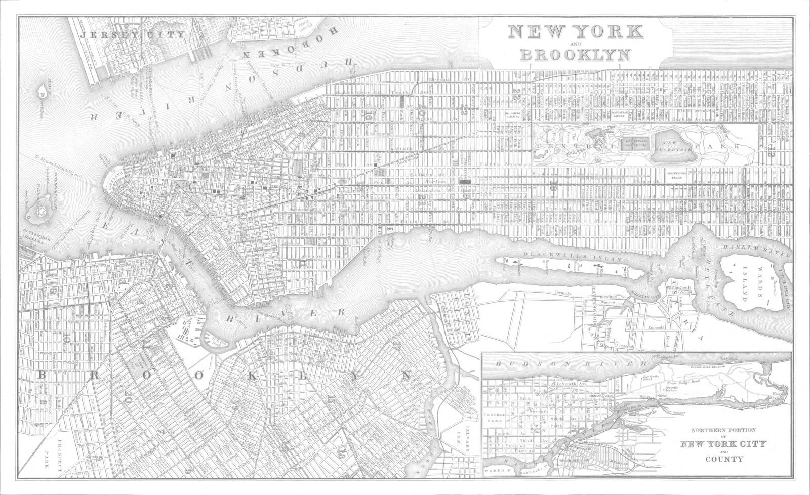 1600x978 New York Map Wallpaper