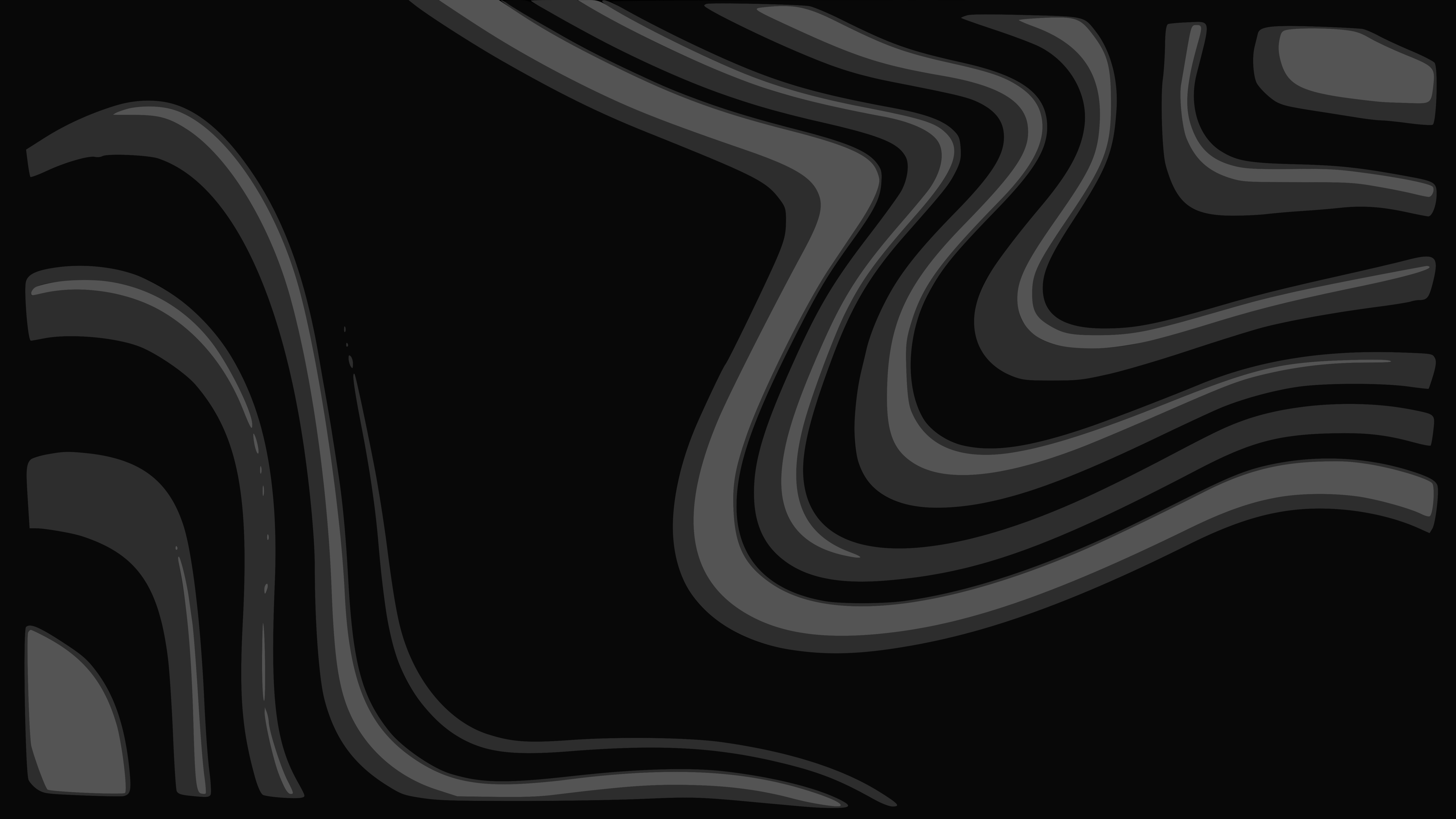 7680x4320 Black Waves (7680 X 4320)