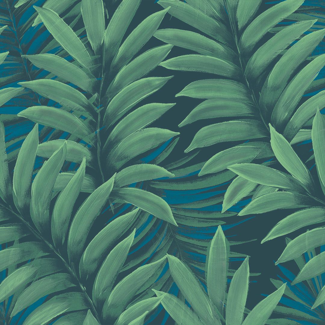 1080x1080 Palm Leaves Peel and Stick Wallpaper