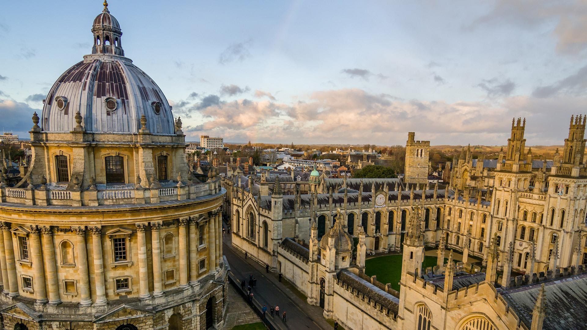 1920x1080 Wallpaper England, Oxford, University building, Oxford University, Educational Institutions the World for mobile and desktop, section город, resolution 1920x1080