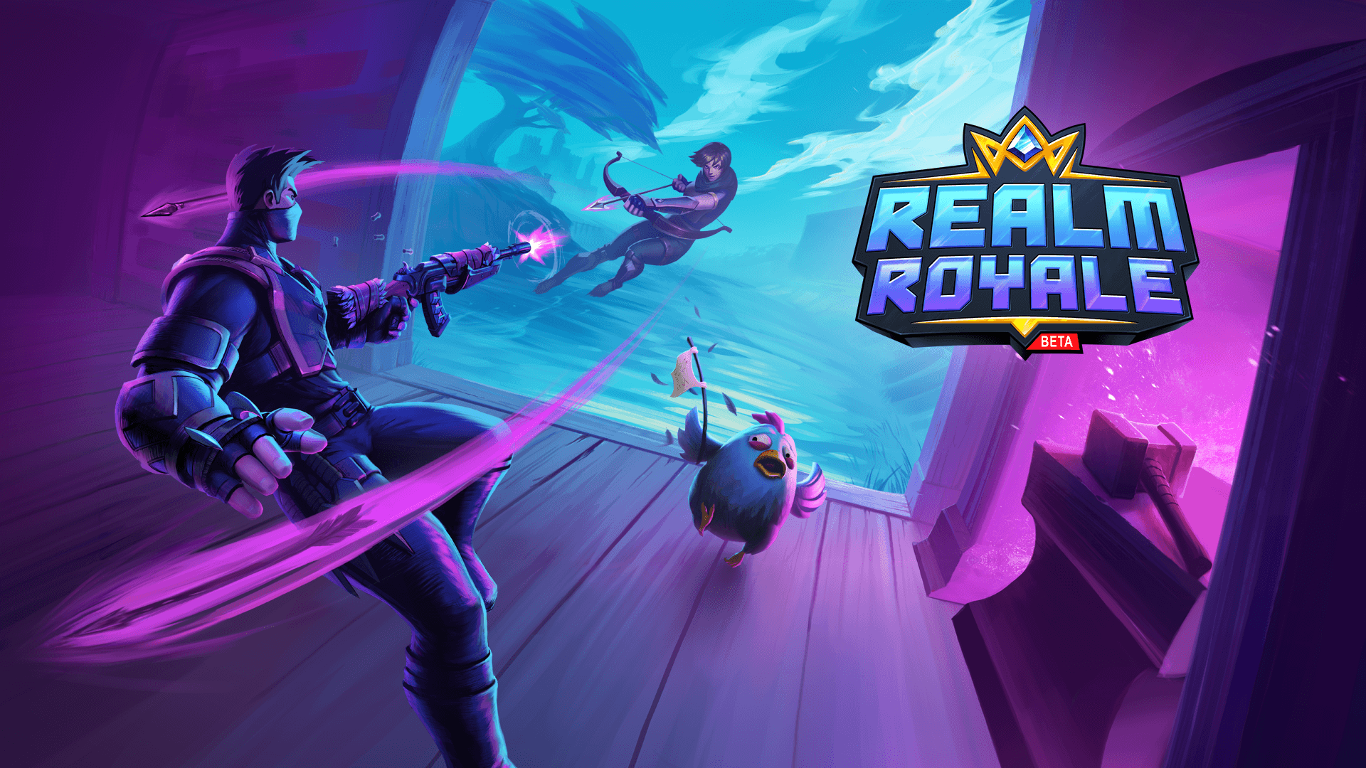 Realm royal. Игра реалм рояль. Реалм рояль геймплей. Realm Royale фон.