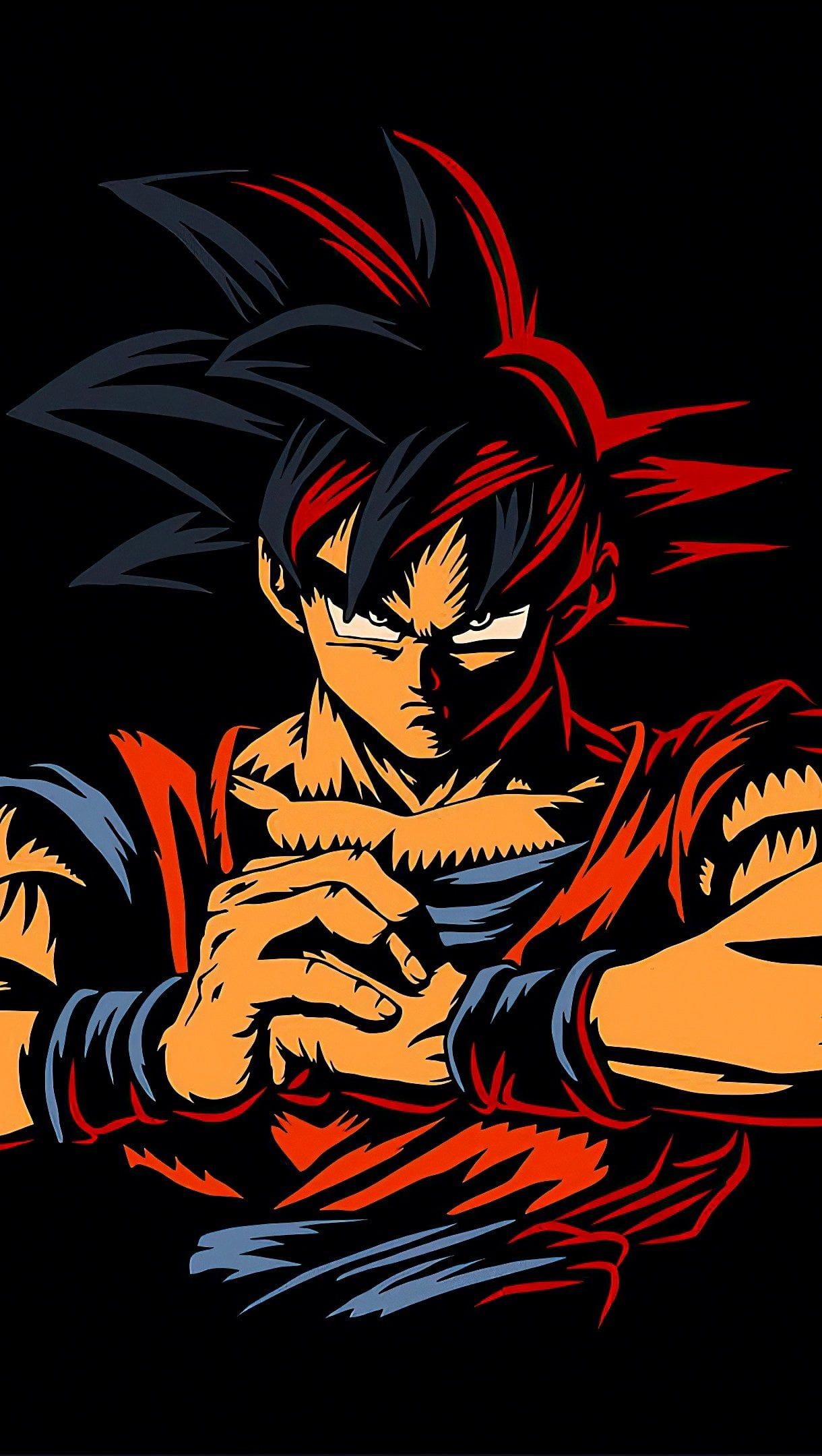 1220x2160 Goku from Dragon Ball Anime Wallpaper 4k for iPhone and Mobile Phone