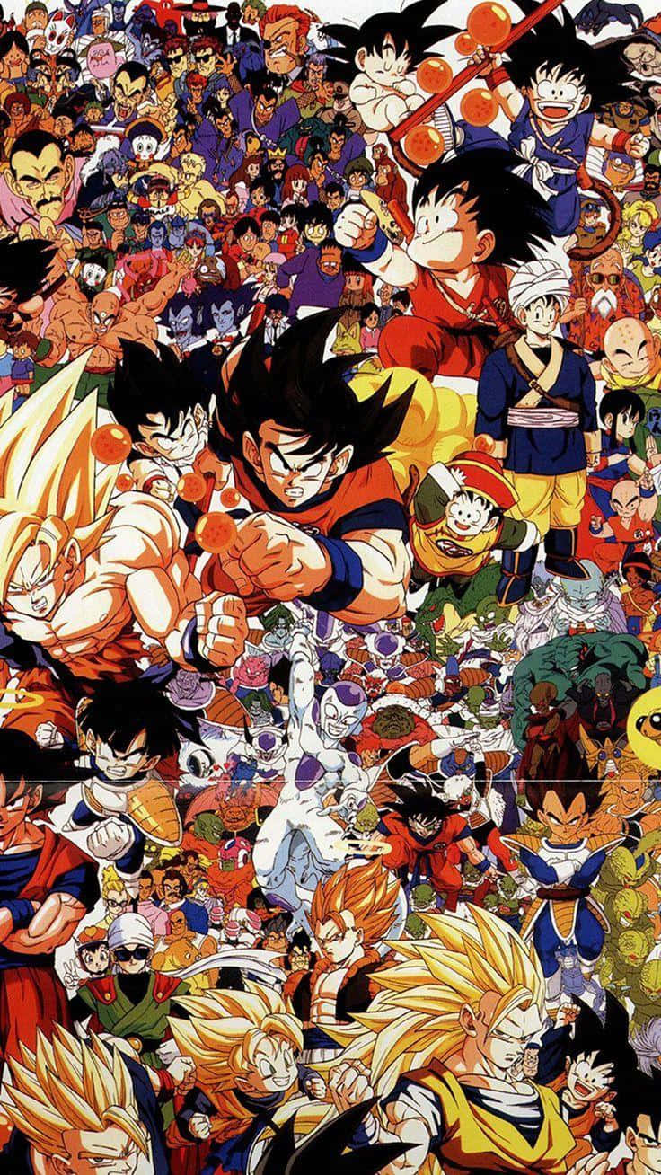 736x1308 Download Goku and Vegeta Team Up in Universe 6 Wallpaper