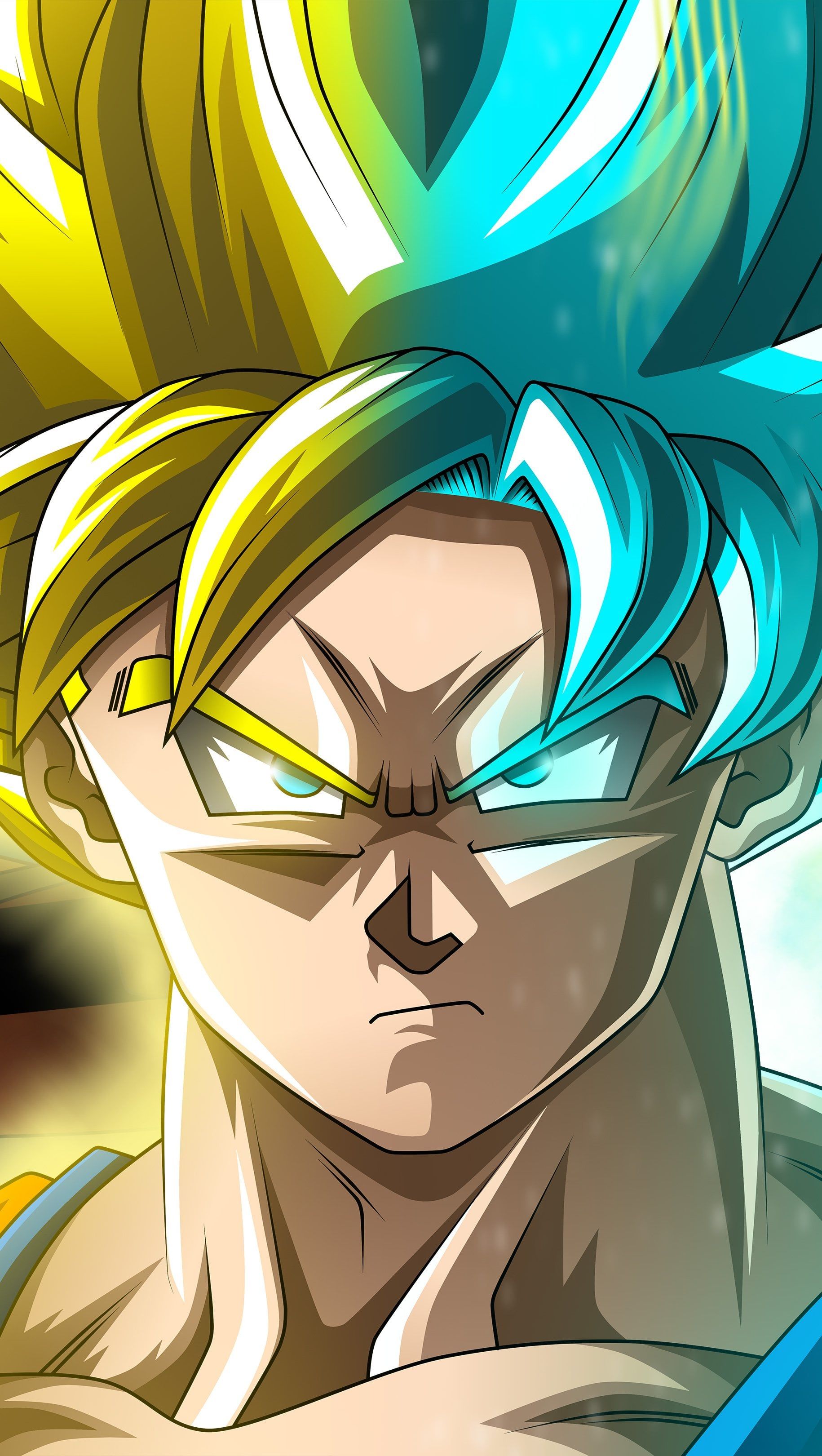 1830x3240 Goku Super Saiyan Dragon Ball Super Anime Wallpaper for iPhone and Mobile Phone
