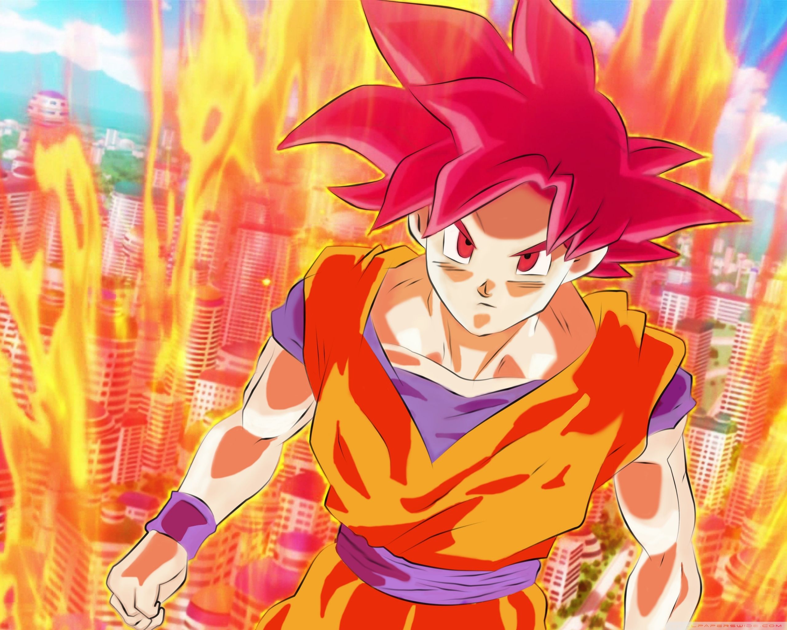 2560x2048 Goku Super Saiyan God 4K UHD Wallpaper for UltraHD Desktop and TV : Dual Monitor : Smartphone and Tablet Devices