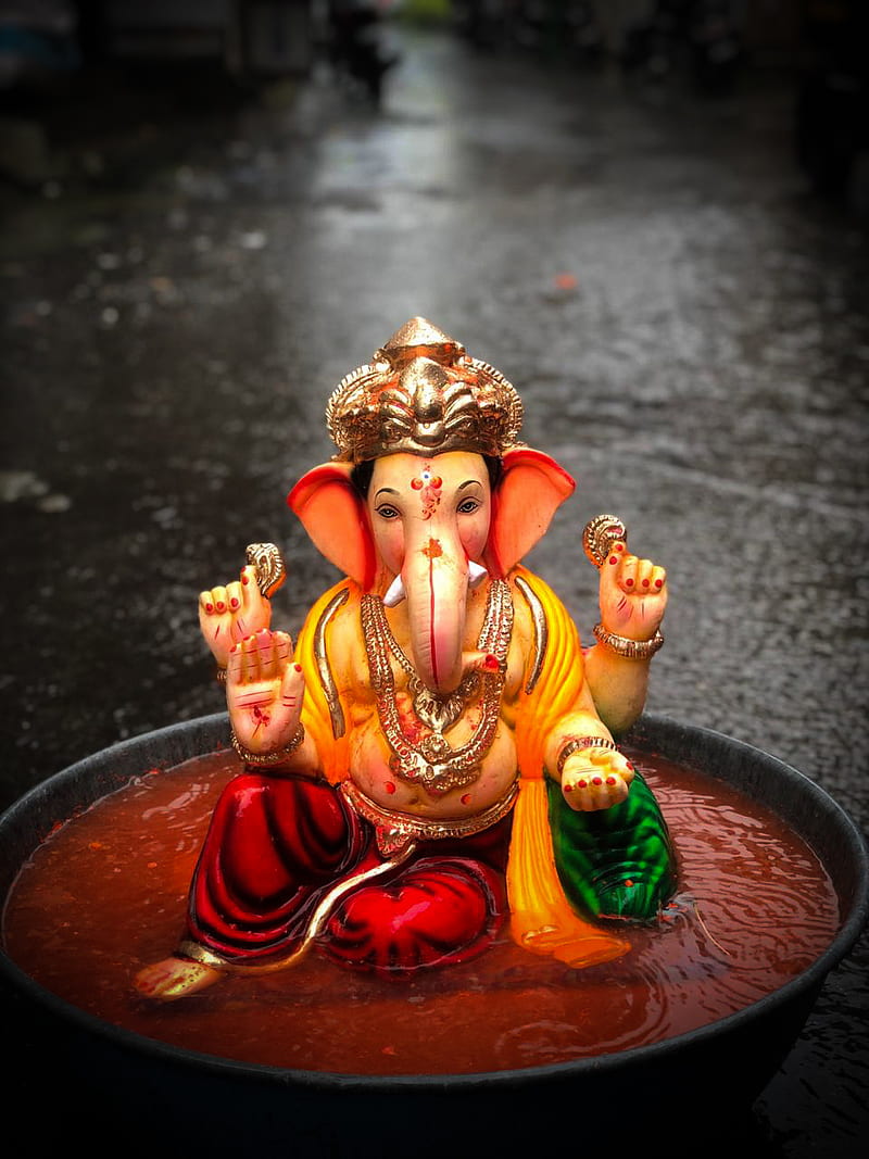 800x1067 Ganpati visarjan, god, HD phone wallpaper