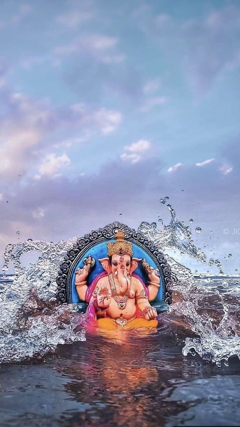 800x1422 2388x1668px, 1080P free download. Ganpati Bappa Deva Shree Ganesha visarjan, ganpati bappa, visarjan, deva shree ganesha, HD phone wallpaper